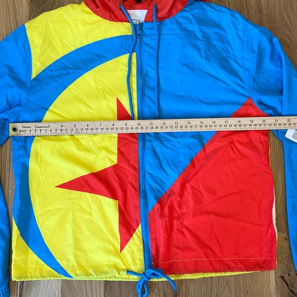 NWT Disney Parks  Multicolor Pixar Toy Story Luxo Ball Windbreaker Jacket‎ Sz M - Picture 4 of 5